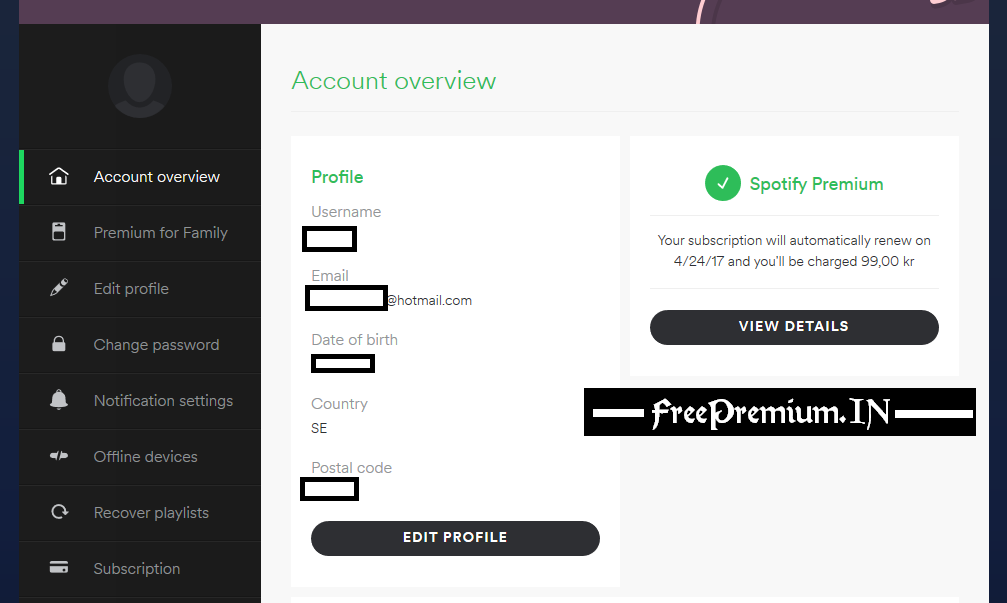 free spotify premium account passwords